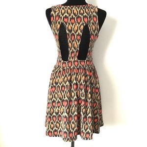 Vans Leopard Dress Cutout Back Soft Cotton Medium